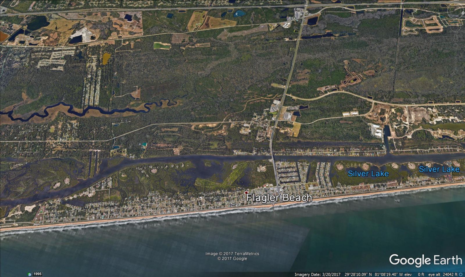 Flagler Beach, Fla. - Google Earth